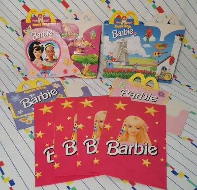 Buy Barbie Doll McDonald's Happy Meal Box And Bag Bundle 8 Items Vintage  • 9.99£