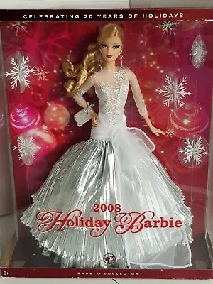 Buy 2008 Holyday Barbie Celebrating 20 Years Of Holydays Implanted Eyelashes NEW • 102.22£