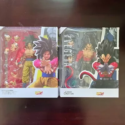 Buy S.H.Figuarts Super Saiyan 4 Goku And Vegeta Action Figures Toys Collection UK! • 39.99£