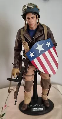 Buy ** VERY RARE**  1:6 Scale HOT TOYS MMS180 Marvel CAPTAIN AMERICA Rescue Version  • 224.99£