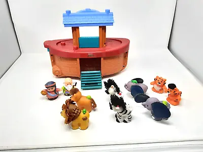 Buy Fisher Price Little People Touch 'n' Feel Noahs Ark With 10 Animals 2 Figures • 15£