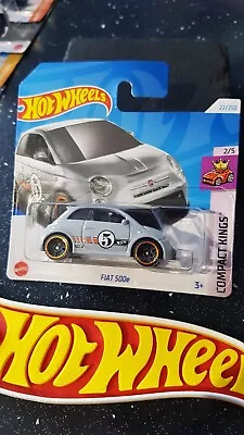 Buy Hot Wheels ~ Fiat 500e, Grey, S/Card.  More 'BRAND NEW' Fiat Models Listed!!! • 3.39£