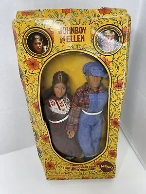 Buy Vintage MEGO -1974 THE WALTONS~JOHNBOY & ELLEN~8  Poseable Dolls NIB • 47.36£