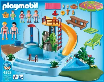 Buy  Playmobil  Water Park Pool 4858  SPARE PARTS Swimming Holidays Custom • 0.99£
