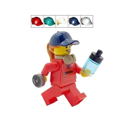 Buy LEGO® Jogger Female Runner Minifigure & Fitness Watch Headset Tracksuit Gift • 8.99£