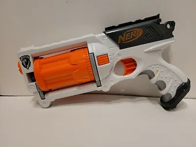 Buy Nerf N-strike Elite Maverick Rev-6 Blaster White • 9.99£