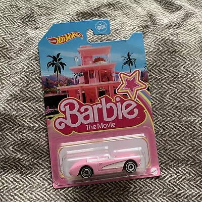 Buy Hot Wheels, Barbie The Movie 1956 Corvette (Long Card) New & Sealed Collectable • 13£