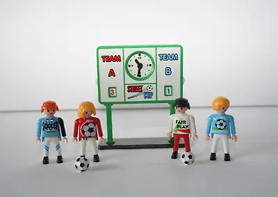 Buy Playmobil 3868 Soccer Football Players & Scoreboard - Ref PM/02 • 14.99£