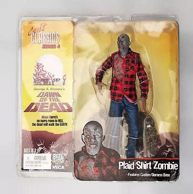 Buy Neca Cult Classics Dawn Of The Dead Figure Plaid Shirt Zombie Series 4 • 59.99£