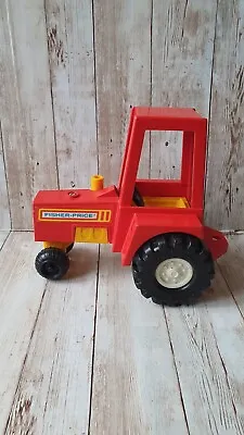 Buy Fisher Price Red 'Husky Helper' Tractor, 1980 Quaker Oats Edition Vintage • 9.95£