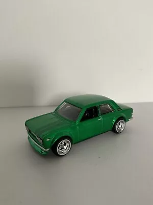 Buy Datsun 510 Candy Green Custom Paint And Wheels Loose Hot Wheels Car • 14.90£