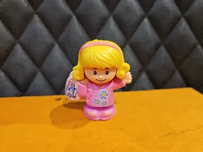 Buy Fisher Price Little People Rare Vacation Airplane Blonde Girl Suitcase • 5.99£