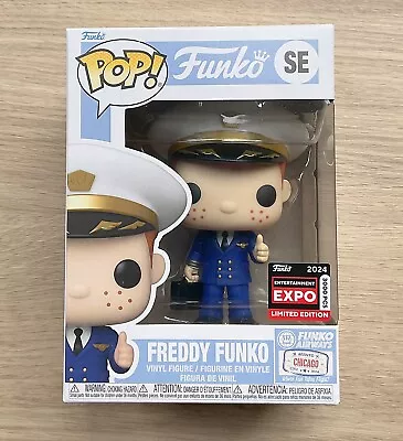 Buy Funko Pop Freddy Funko Pilot C2E2 + Free Protector • 99.99£