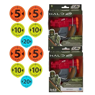 Buy Halo Nerf Micro Shots SPNKr Launcher Dart Gun Hasbro & 5 TARGET  - 2 PACK BUNDLE • 11.99£