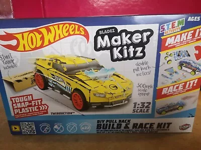 Buy Hot Wheels Twinduction Bladez Maker Kitz 1:32 Scale Race Kit Yellow New • 4.99£