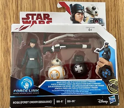 Buy Star Wars  Force Link. Rose (First Order Disguise) BB8 & BB9-E. Action Figures • 9.95£