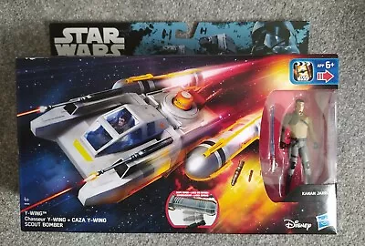 Buy Star Wars Y Wing Scout Bomber With Kanan Jarrus Figure. New In Box • 6£
