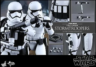 Buy 1/6 Hot Toys Mms319 Star Wars Ep Vii First Order Stormtroopers Set Action Figure • 329.99£