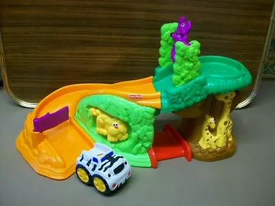 Buy Fisher Price Lil Zoomers Safari Sounds Jungle With Car Roll N Racers • 14.50£