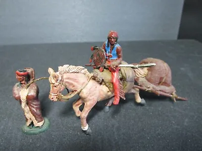 Buy Vintage  Britains Rare!!!!!!! Indian Brave And Family(vb8) • 18.99£