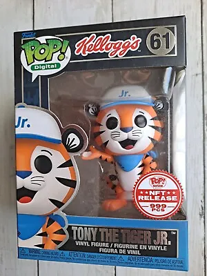 Buy Tony The Tiger Junior Grail Funko Pop Digital Kelloggs 61 Digital POP Jr 999 K1 • 513.37£