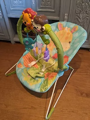 Buy Fisher Price Baby Bouncer/Rocker. Jungle Theme With Sounds • 8.99£