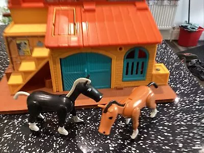 Buy VINTAGE FISHER PRICE WESTERN TOWN No 934 PLAY SET - 2 X Horses Rare Vgc • 9.99£