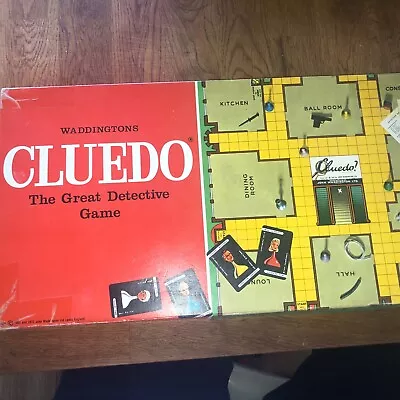 Buy Waddingtons Cluedo Board Game  1972 Vintage Checked And Complete • 15£