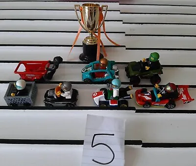 Buy Lego Racing Car Drivers With Hot Wheel Cars Bundle (5) • 12£