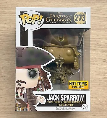 Buy Funko Pop Disney Pirates Of The Caribbean Jack Sparrow Gold #273 + Protector • 39.99£