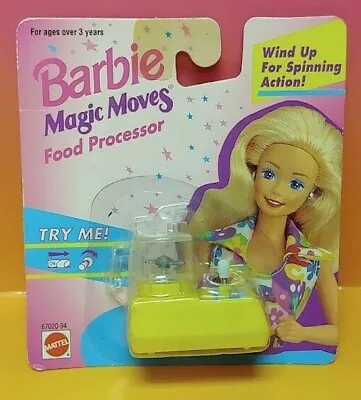 Buy 1993 Barbie Magic Moves - Food Processor - TESTED & NEVER OPENED NEW Vintage  • 27.94£