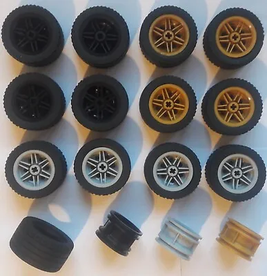 Buy LEGO Wheels / Low Profile Street Tyres Technic  Set Of 4  55978  / 56145 • 6.99£