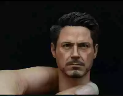 Buy 1/6 Scale Civil War Tony Stark Head Sculpt For Hot Toys Figure Body R • 19.19£