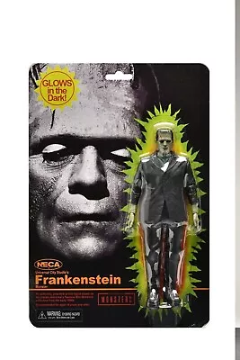 Buy Universal Monsters Frankenstein Retro Glow In The Dark Scale 7'' Action Figure • 26.95£