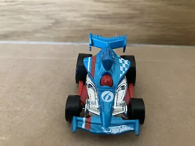 Buy HOT WHEELS F1 STYLE RACING CAR X1645 2012 BLUE MATTEL 1:64 R Toy Vehicle Model • 0.99£