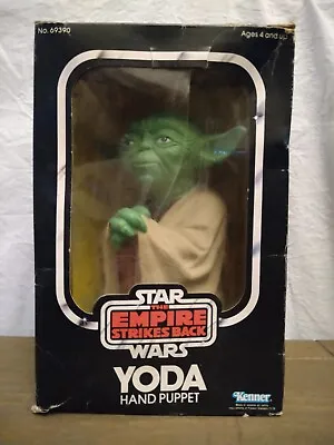 Buy Vintage Star Wars Yoda Hand Puppet Boxed  Kenner 1980s Empire Strikes Back • 185£
