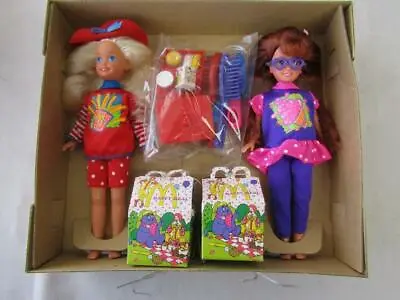 Buy 1994 Barbie Stacie And Whithney Happy Meal Exclusive Gift Set Nrfb • 154.45£