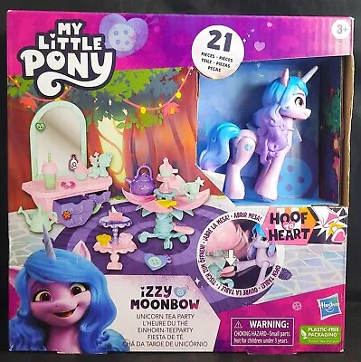 Buy My Little Pony Unicorn Tea Party Izzy Moonbow Animal Figure Kids Toy Set • 33.78£