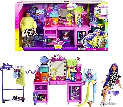 Buy 2021 Barbie Extra Hairdresser Box With Exclusive Doll Made In Indonesia • 51.21£