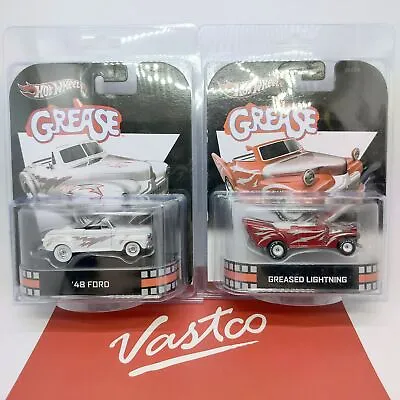 Buy Hot Wheels Retro Entertainment Grease Lot Of 2 48 Ford & Greased Lightning NOS • 141.01£
