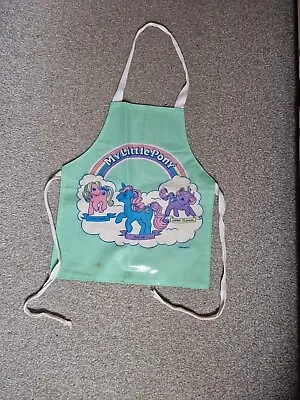 Buy My Little Pony. Child's Apron. Green. Featuring 3 Ponies. VIntage. 1988. Rare. • 30£