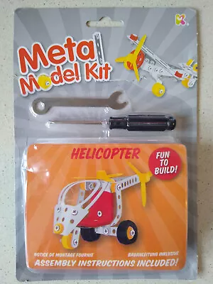 Buy Metal Model Kit Meccano Helicopter Plane Aircraft NEW Keycraft Build Screwdriver • 5£