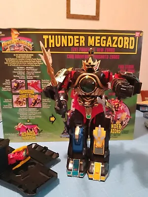 Buy Vintage Power Rangers Thunder Megazord Bandai 90s W Weapons + Box 1994 Set 2263  • 99£