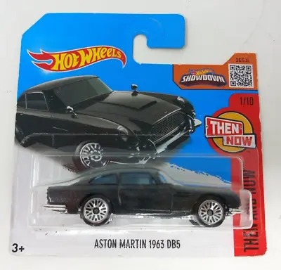 Buy Hot Wheels 1963 Aston Martin DB5 In Black / Grey From HW Then & Now Series 1/10 • 7.95£