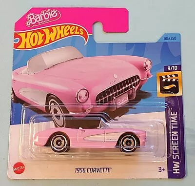 Buy Hot Wheels '1956 Corvette. Barbie. New Collectable Toy Model Car. HW Screen Time • 4.49£