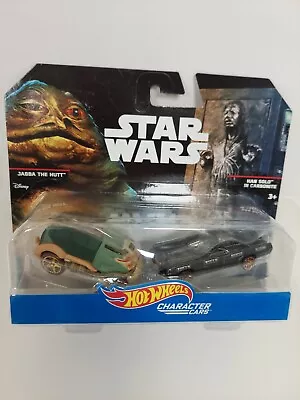 Buy Hot Wheels Star Wars Character Cars Jabba The Hutt & Han Solo In Carbonite • 11.99£