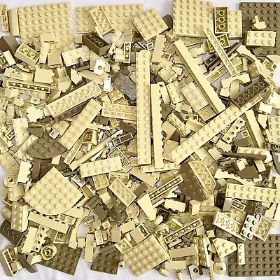 Buy LEGO 500g Tan Bundle Bricks Plates Parts & Small Pieces Mixed Bulk Joblot • 10£