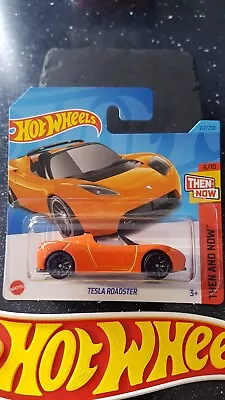 Buy Hot Wheels ~ Tesla Roadster, S/Card, Bright Orange.  More Tesla Models Listed!! • 4.99£