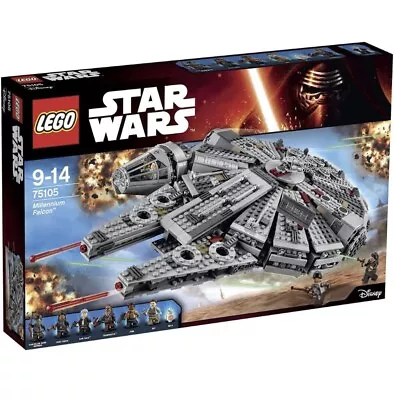 Buy LEGO 75105 Star Wars Millennium Falcon Complete + Instructions & Minifigs No Box • 125£