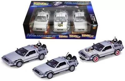 Buy Welly Back To The Future Time Machine Delorean Set 1/24 Scale • 90.58£
